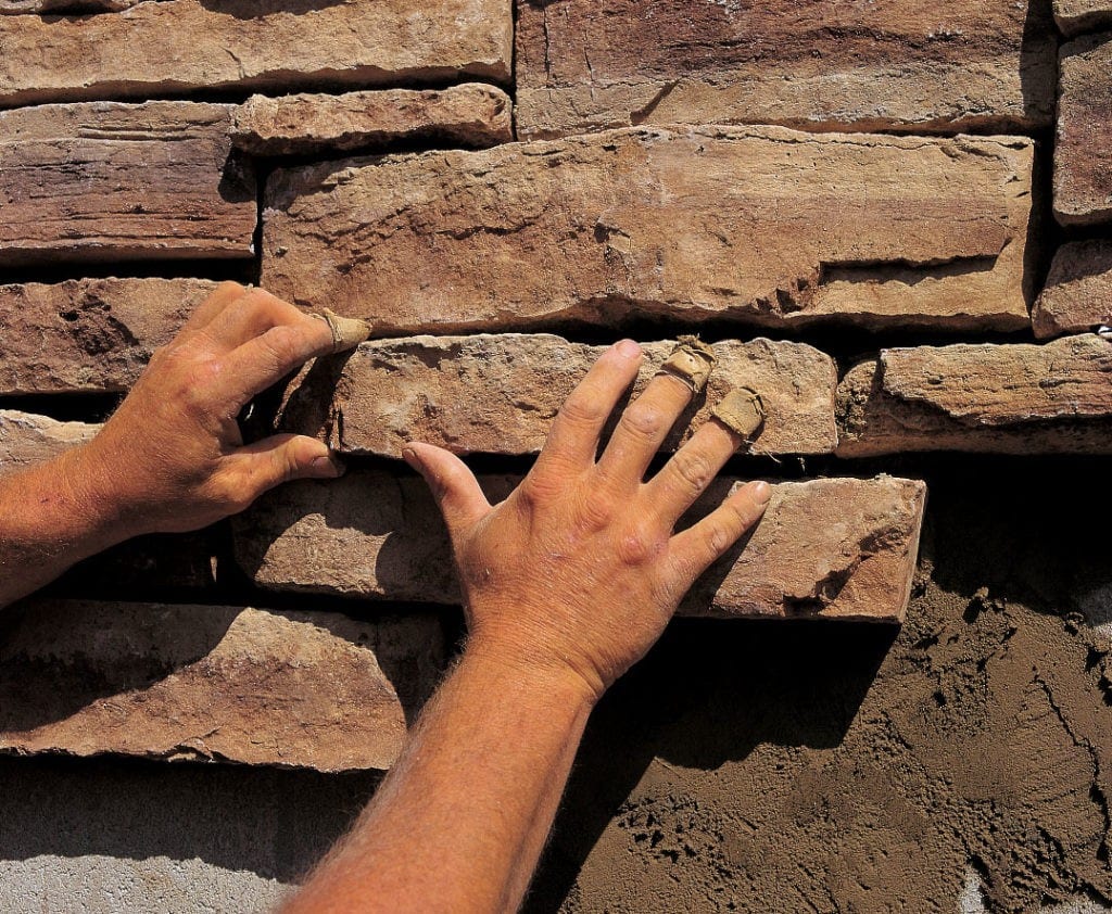 How to Install Manufactured Stone