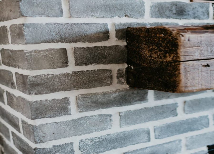 ashland tundrabrick fireplace and wood